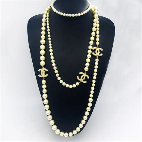 authentic chanel necklace for sale|cost of chanel pearl necklace.